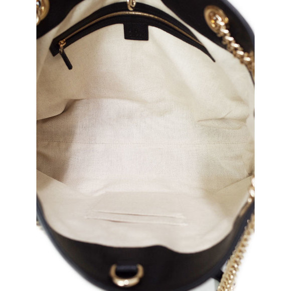 Gucci Soho Interlocking G Chain Shoulder Bag Leather - Picture 3 of 5